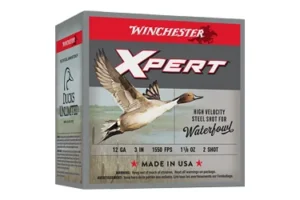 Winchester Ammunition Xpert HI-Velocity, Steel, 12 Gauge, 2.75", #4, 1.06 oz., Steel Shot, Lead Free, 25 Round Box WEX124