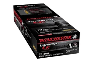 Winchester Ammunition Rimfire, 17HMR, 15.5Grain, NTX, Lead Free, 50 Round Box, California Certified Nonlead Ammunition S17HMR1LF