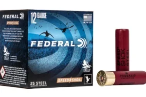 Federal Speed-Shok, Lead Free, 12 Gauge 3.5", #3, 1 3/8 oz, Steel Shot, 25 Round Box, California Certified Nonlead Ammunition WF133 3