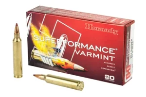 Hornady Superformance Varmint, 204 Ruger, 24 Grain, NTX, Lead Free, 20 Round Box, California Certified Nonlead Ammunition 83209