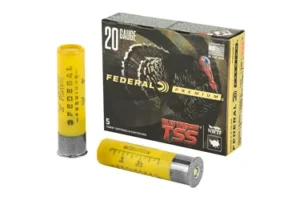 Federal Heavyweight TSS with Flightcontrol Flex, Lead Free, 20 Gauge 3", #7 Shot, 1 1/2oz, 5 Round Box, California Certified Nonlead Ammunition PTSSX259F7