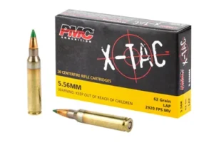 PMC Ammunition XTAC, 556NATO, 62 Grain, LAP, 20 Round Box, Green Tip 5.56K