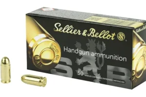 Sellier & Bellot Pistol, 380ACP, 92 Grain, Full Metal Jacket, 50 Round Box SB380A