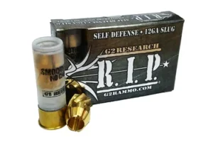 G2 Research RIP, 12 Gauge, 2.75", Lead Free, 122 Grain, Brass Slug, 5 Round Box, California Certified Nonlead Ammunition G00627