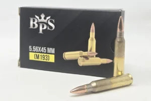 BPS Ammunition, Rifle, 5.56 NATO, 55 Grain, Full Metal Jacket, M193, 30 Round Box
