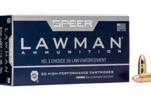 Speer Ammunition Speer Lawman, 9mm, 115 Grain, Total Metal Jacket, 50 Round Box 53650