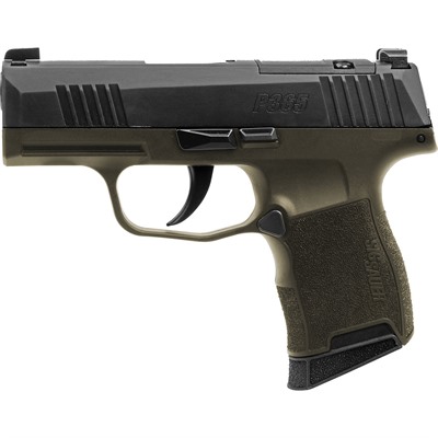 P365 MICRO-COMPACT 9MM LUGER 3.1'' BBL (2)10RD MAG BLACK/ODG