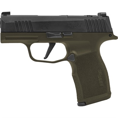 P365X MICRO-COMPACT 9MM LUGER 3.1''BBL (2)12RD MAG BLACK/ODG
