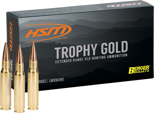 HSM TROPHY GOLD 6.5X55 MAUSER - 130GR BERGER VLD 20RD 25BX/CS