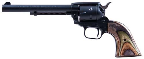 Heritage Rough Rider Handgun .22LR/.22 WMR 6rd Capacity 6.5" Barrel Black Satin Camo Laminate Grips
