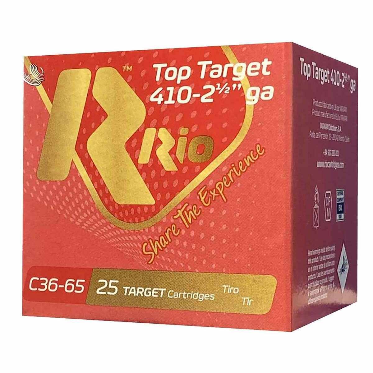 Rio Top Target Shotshells 410ga 2-1/2" 1/2oz 1200 fps #7.5 25/ct